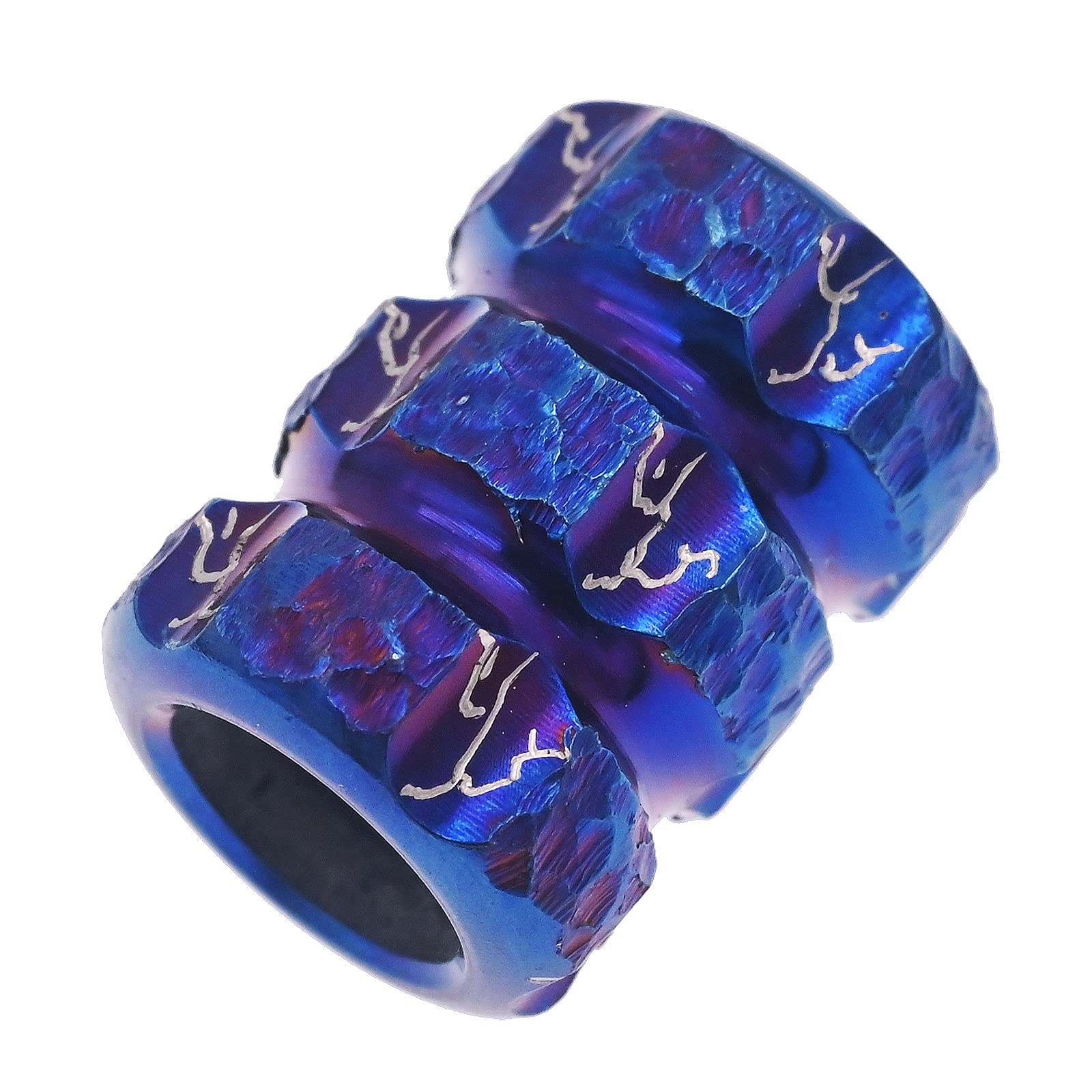Amazon.com: EDC Blue Titanium Lanyard Beads for Knives, Small Hand